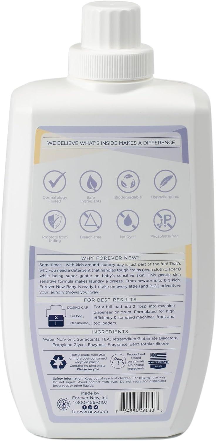 image:imageEveryday Baby Liquid Laundry Detergent Fragrance Free Hypoallergenic Gentle on babys sensitive skin EnzymedBased Odor Control 60 fl ozSoft Bloom