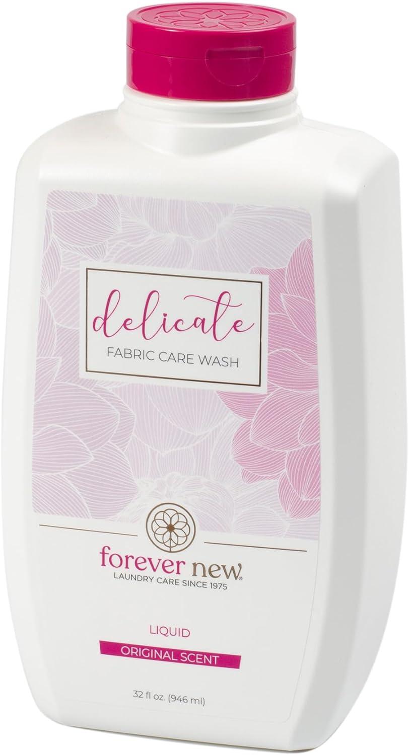 image:imageFOREVER NEW Delicate Hypoallergenic Laundry Detergent Liquid 68 Large Loads Gentle washing detergent for Silk Cashmere Bra Undergarments Cotton Wool etc Original Scented 4ozOriginal