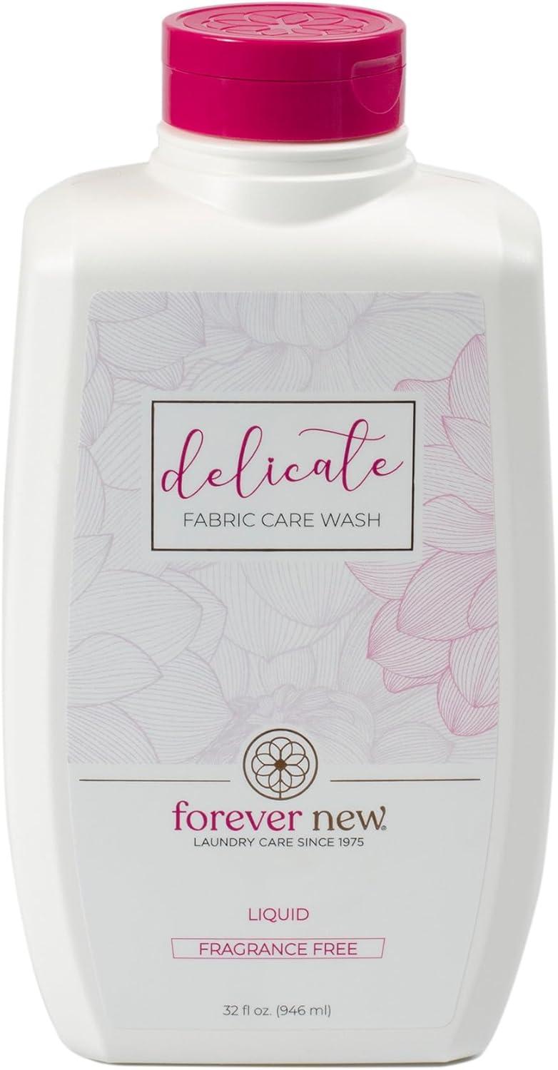 image:imageFOREVER NEW Delicate Hypoallergenic Laundry Detergent Liquid 68 Large Loads Gentle washing detergent for Silk Cashmere Bra Undergarments Cotton Wool etc Original Scented 4ozUnscented