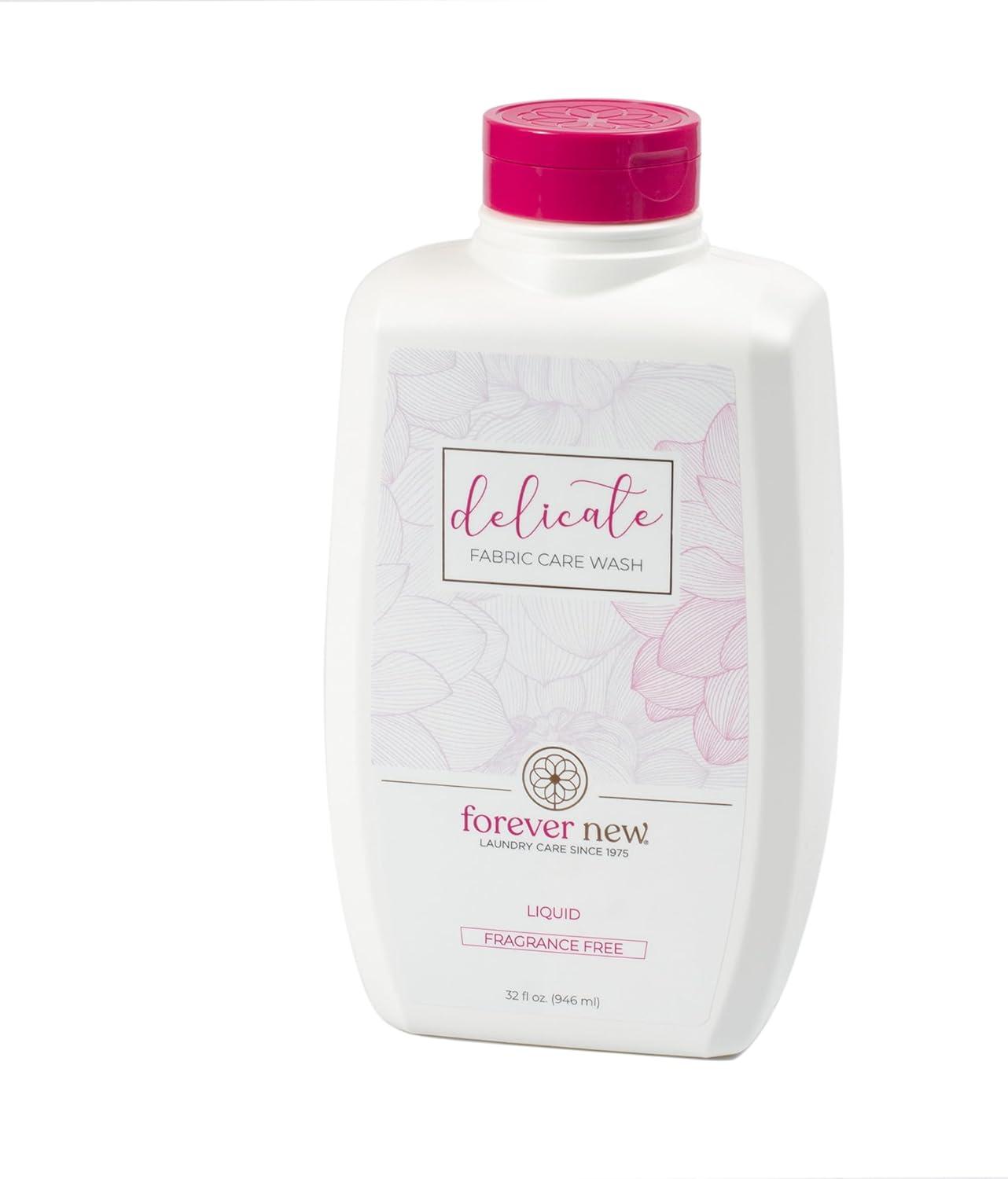 image:imageFOREVER NEW Delicate Hypoallergenic Laundry Detergent Liquid 68 Large Loads Gentle washing detergent for Silk Cashmere Bra Undergarments Cotton Wool etc Original Scented 4ozUnscented