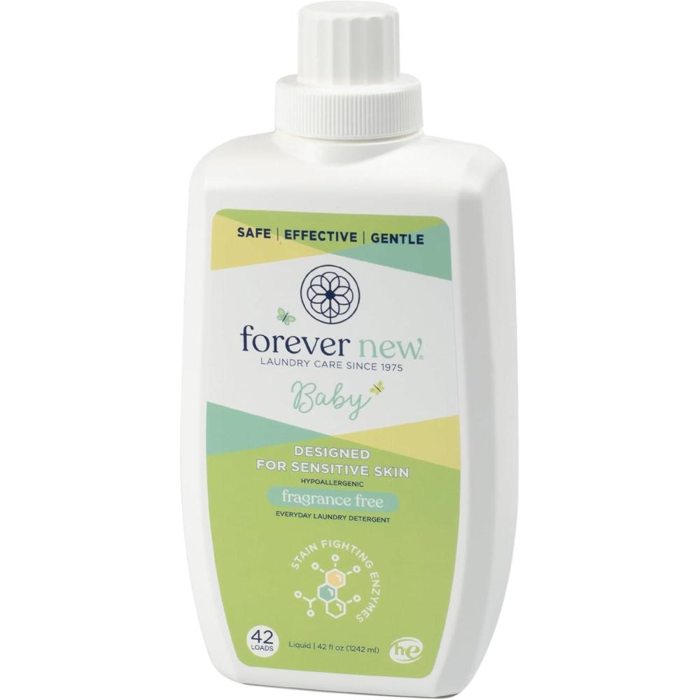 image:imageEveryday Baby Liquid Laundry Detergent Fragrance Free Hypoallergenic Gentle on babys sensitive skin EnzymedBased Odor Control 60 fl ozFragrance Free