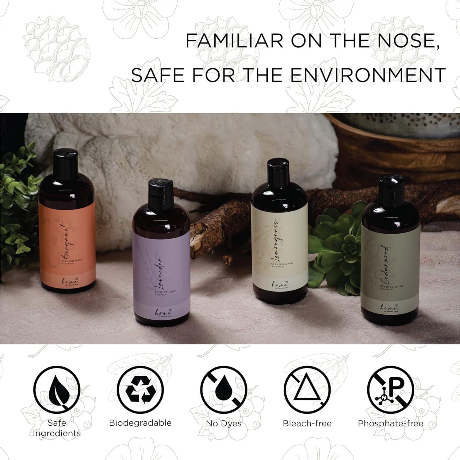 image:imageHome by Forever New Scented Liquid Laundry Detergent Bergamot 16 Fl Oz Perfect for Washing Towels Bed Linens Clothing and MoreCedar